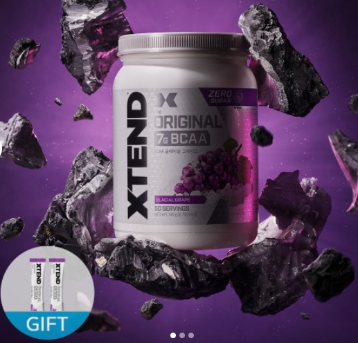동아제약 엑스텐드 BCAA 7000mg 추천 제로슈가 포도맛 745g 50회분 8853579380
