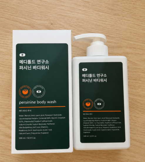 메디톨드 연구소 퍼시닌 단감 바디워시 500ml 2개 피부 보습 펌프형 바디클렌저
